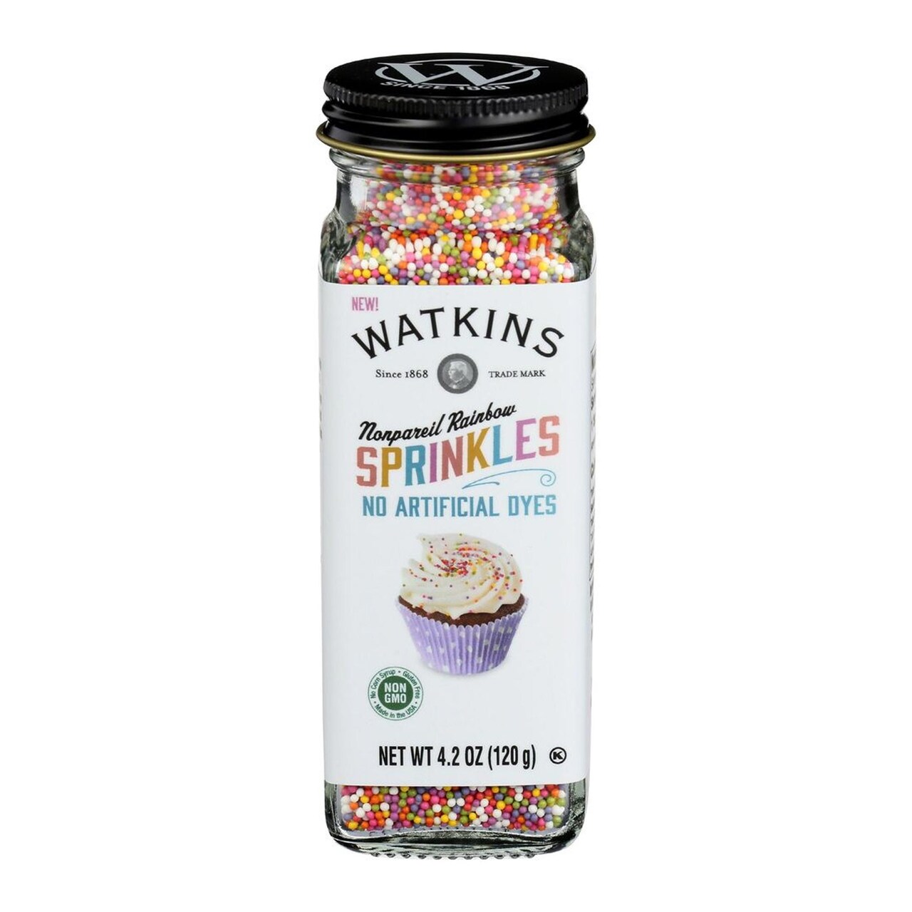 Watkins Nonpareils Rainbow Sprinkles 4.2 Ounce 3 Pieces Per Case